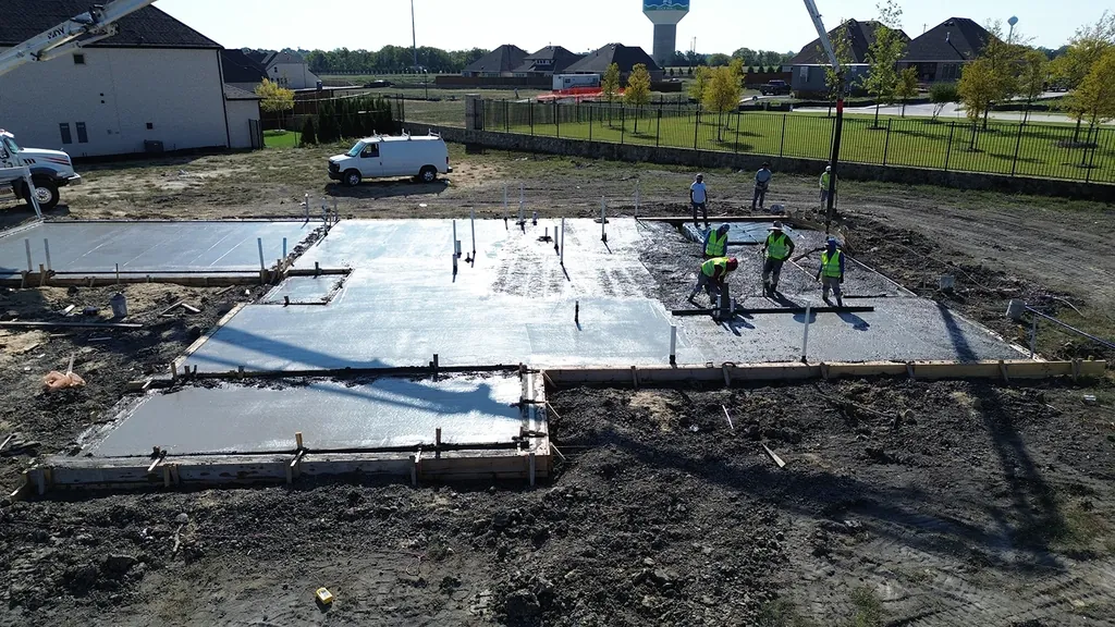 Finishing a foundation slab